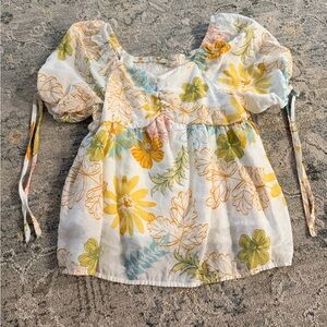 Hayden Girls Floral Puff Sleeve Blouse